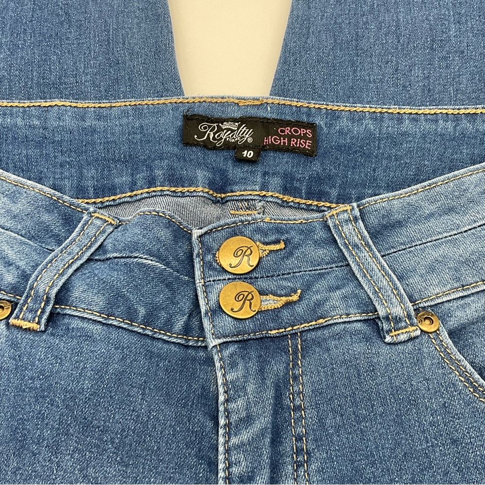 Royalty For Me High-Rise 20" Crop Jeans, 10 - Picture 3 of 10